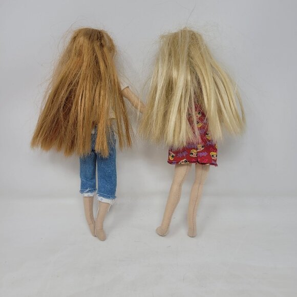 Vintage Only Hearts Club Soft Body Poseable Doll Lot Of 2 9" Blonde Red Head - Picture 4 of 4